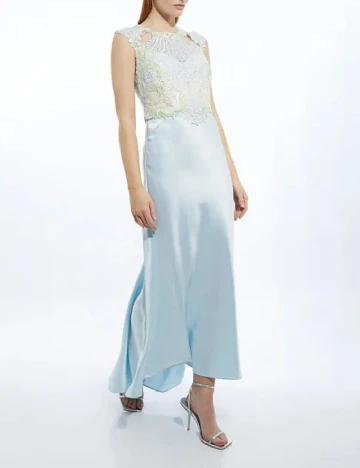 Rochie lunga Karen Millen, bleu Albastru