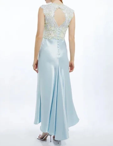 Rochie lunga Karen Millen, bleu Albastru