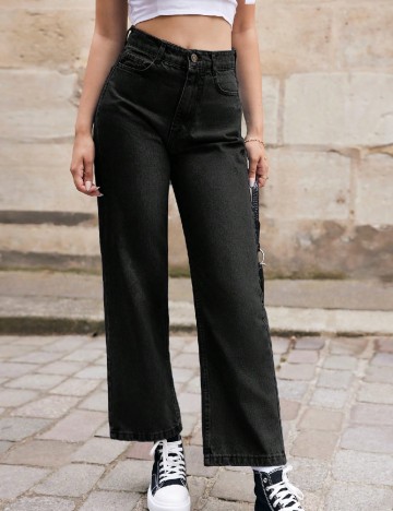 
						Blugi SHEIN, negru