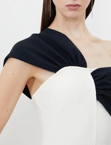 Rochie medie Karen Millen, ecru Alb
