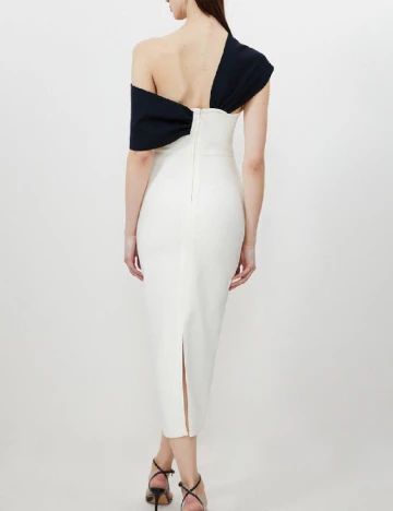 Rochie medie Karen Millen, ecru Alb
