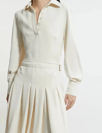 Rochie scurta Karen Millen, ecru Alb