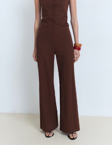 
						Pantaloni Mango, maro