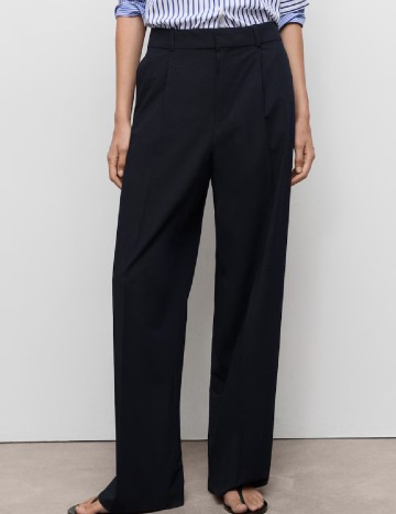
						Pantaloni Mango, bleumarin