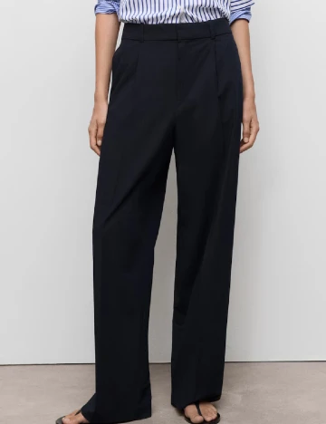Pantaloni Mango, bleumarin