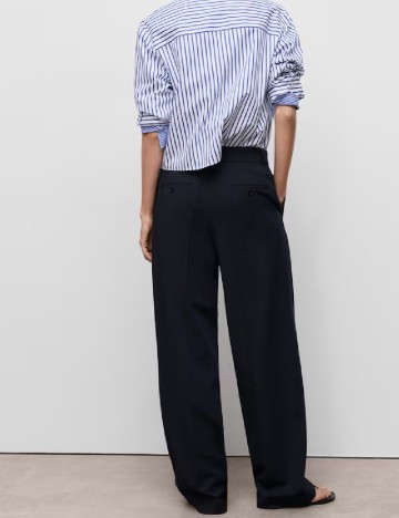 Pantaloni Mango, bleumarin