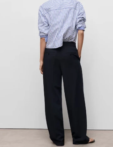 Pantaloni Mango, bleumarin