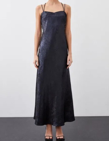 
						Rochie lunga Karen Millen, albastru