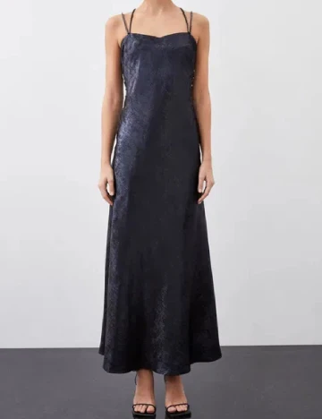 Rochie lunga Karen Millen, albastru Albastru