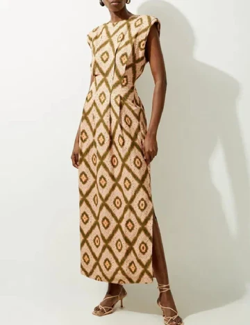 Rochie lunga Karen Millen, crem Crem