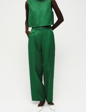 
						Pantaloni Mango, verde