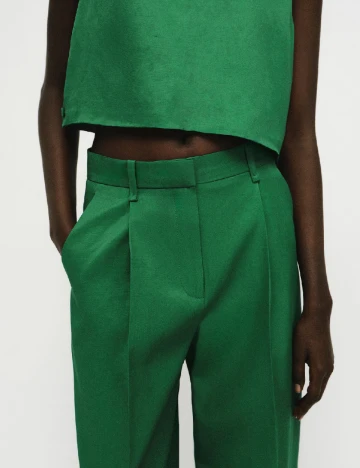 Pantaloni Mango, verde