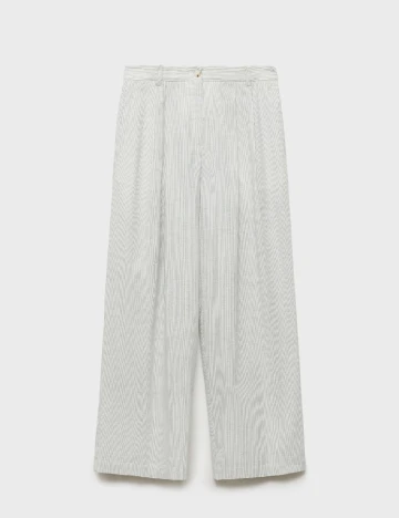 Pantaloni Mango, ecru Alb