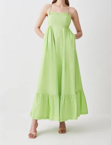 Rochie lunga Karen Millen, verde Verde