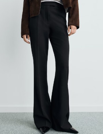 Pantaloni Mango, negru