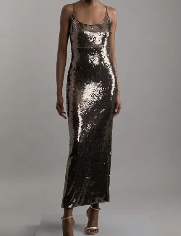 
						Rochie lunga Karen Millen, maro