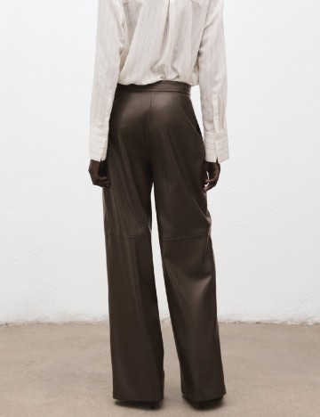 Pantaloni Mango, maro