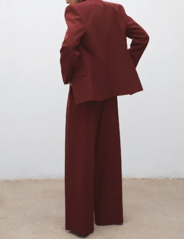 Pantaloni Mango, rosu