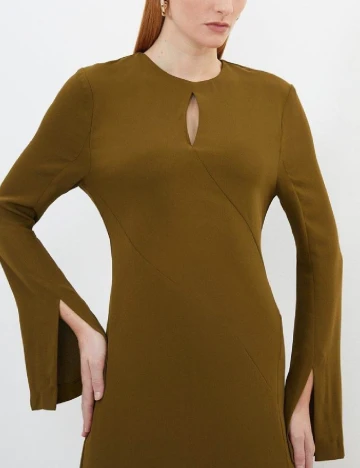 Rochie medie Karen Millen, kaki Verde