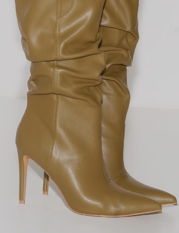 Cizme PrettyLittleThing, verde