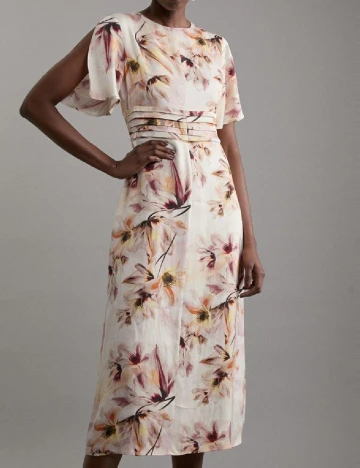 Rochie medie Karen Millen, floral print Floral print