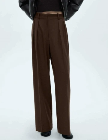 Pantaloni Mango, maro Maro