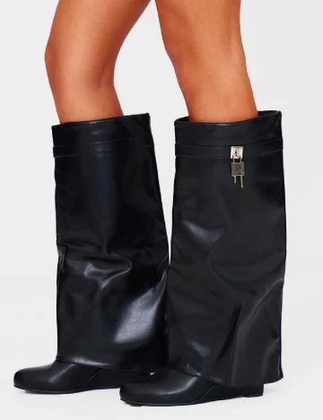Cizme PrettyLittleThing, negru Negru