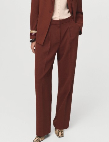 
						Pantaloni Mango, maro