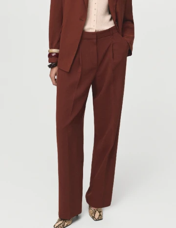 Pantaloni Mango, maro Maro