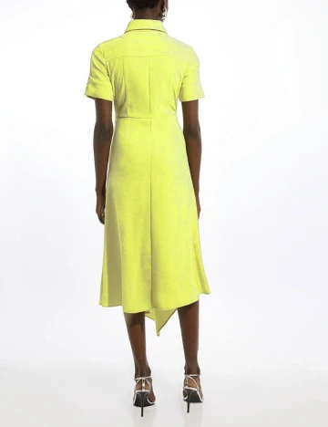Rochie medie Karen Millen, verde neon Verde