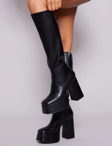 Cizme PrettyLittleThing, negru Negru