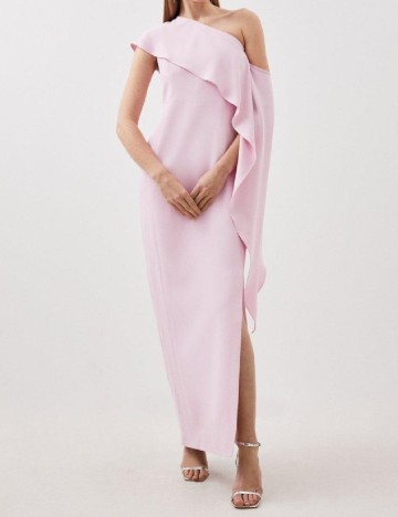 
						Rochie lunga Karen Millen, roz