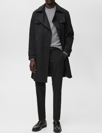 
						Trench Mango, negru