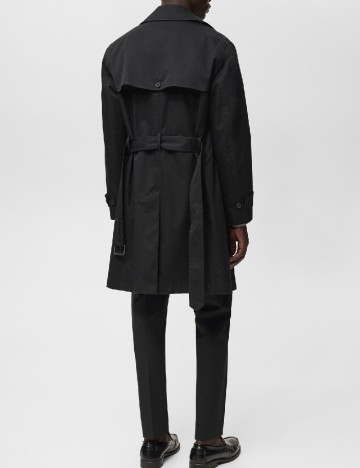 Trench Mango, negru