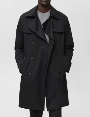 Trench Mango, negru