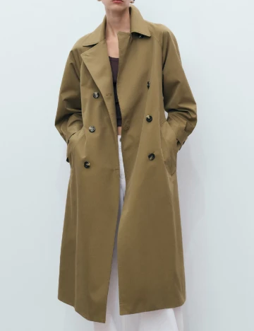 Trench Mango, kaki Verde