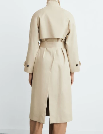 Trench Mango, bej Crem