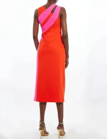 Rochie medie Karen Millen, portocaliu/roz Portocaliu