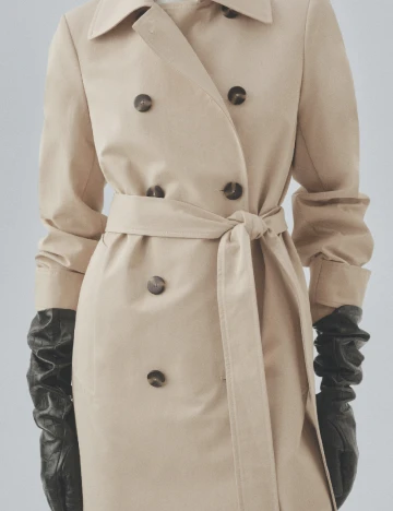 Trench Mango, bej Crem