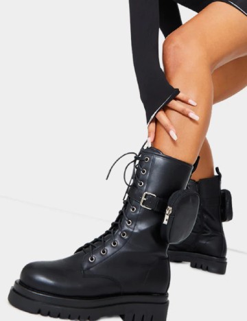 
						Ghete PrettyLittleThing, negru