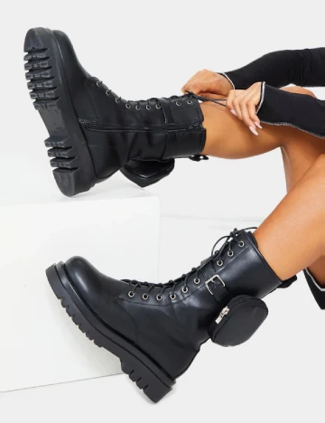 Ghete PrettyLittleThing, negru