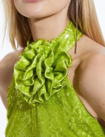 Rochie scurta Karen Millen, verde Verde