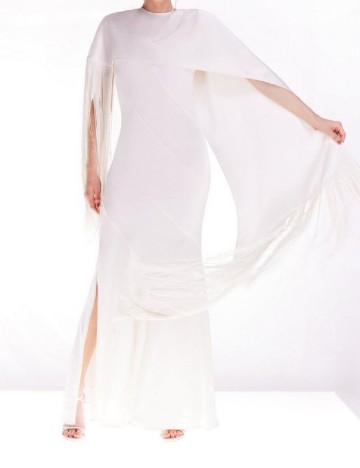 
						Rochie lunga Karen Millen, alb