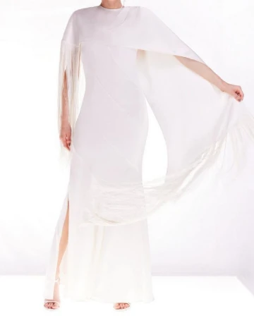 Rochie lunga Karen Millen, alb Alb