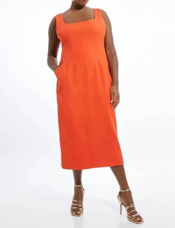 Rochie medie Karen Millen, portocaliu Portocaliu
