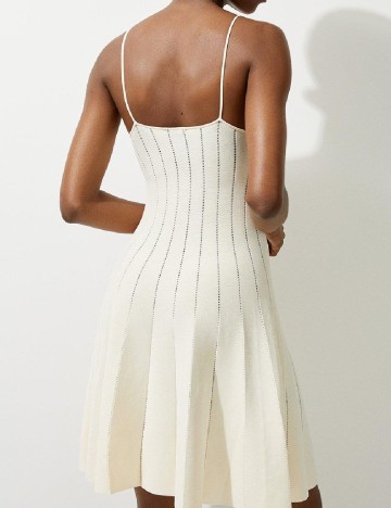 Rochie scurta Karen Millen, ecru