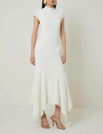 
						Rochie lunga Karen Millen, ecru