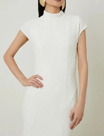 Rochie lunga Karen Millen, ecru Alb