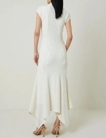 Rochie lunga Karen Millen, ecru Alb