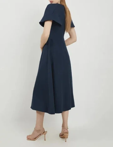 Rochie medie Karen Millen, albastru Albastru